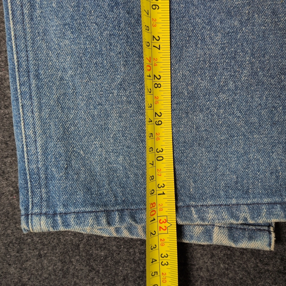 Vintage 80s Calvin Klein Denim Maxi Skirt with Front Pockets - Picture 3 of 7